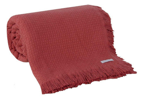 Colcha Solteiro Buddemeyer In Design 100% Algodão Laranja