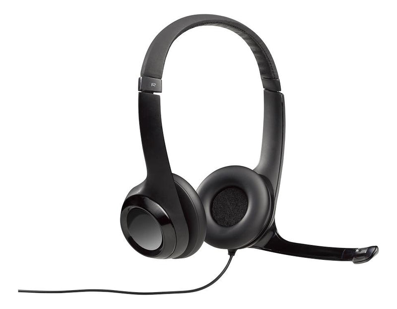 Headset com fio USB Logitech H390 Preto
