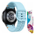 Pulseira De Silicone Ridge 3 Cores 123-alc-07 Marca 123smart Compavel Com Samsung Galaxy Watch 4 5 6 7 Fe 40mm 42mm 43mm 44mm 45mm 46mm 47mm Classic Pro - Cor Verde Militar