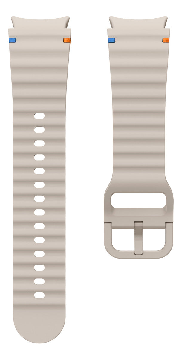 Pulseira De Silicone Ridge 3 Cores 123-alc-07 Marca 123smart Compavel Com Samsung Galaxy Watch 4 5 6 7 Fe 40mm 42mm 43mm 44mm 45mm 46mm 47mm Classic Pro - Cor Preto