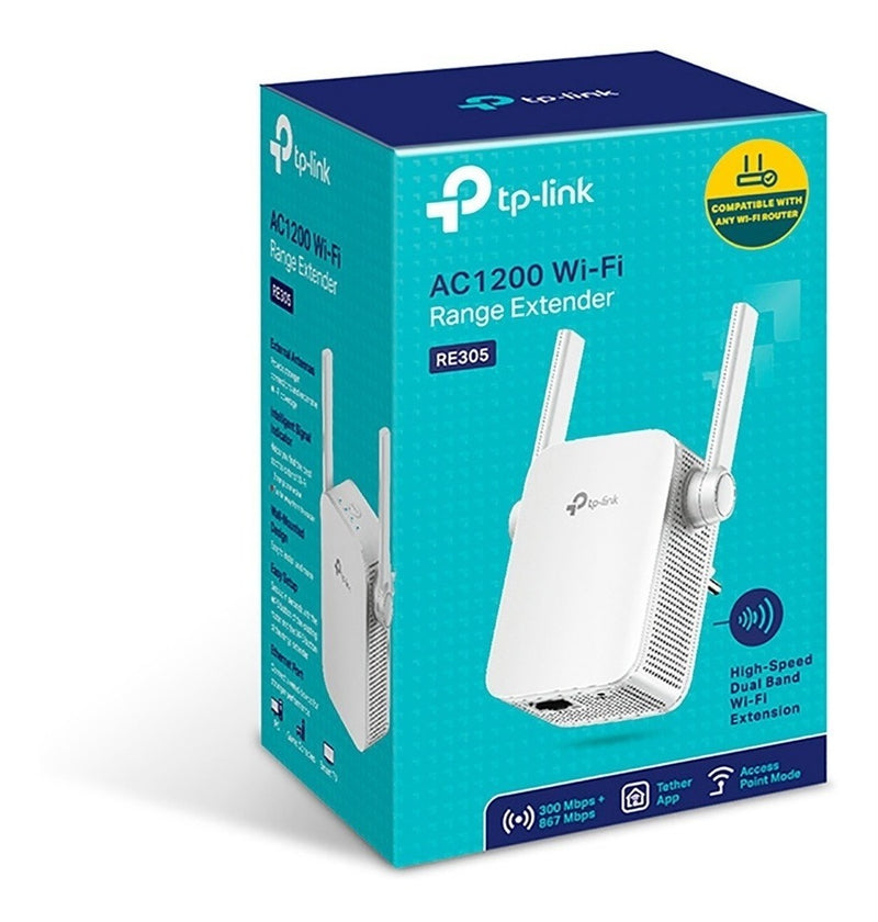 Repetidor de Sinal Wi-fi V1 Ac1200 - Re305 Cor Branco Tp-link