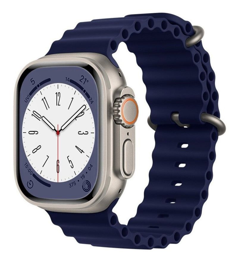Pulseira Oceano Para Apple Watch Ultra 49mm Cor Rosa-claro