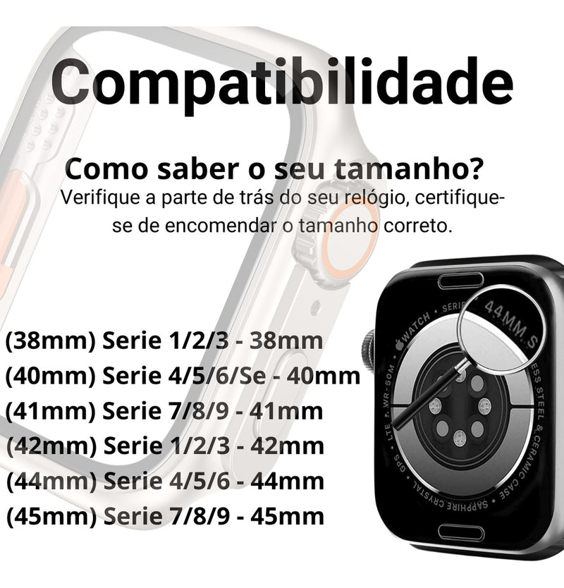 Bumper Capa Aparencia Para Apple Watch 40m 41m 44m 45m 46m