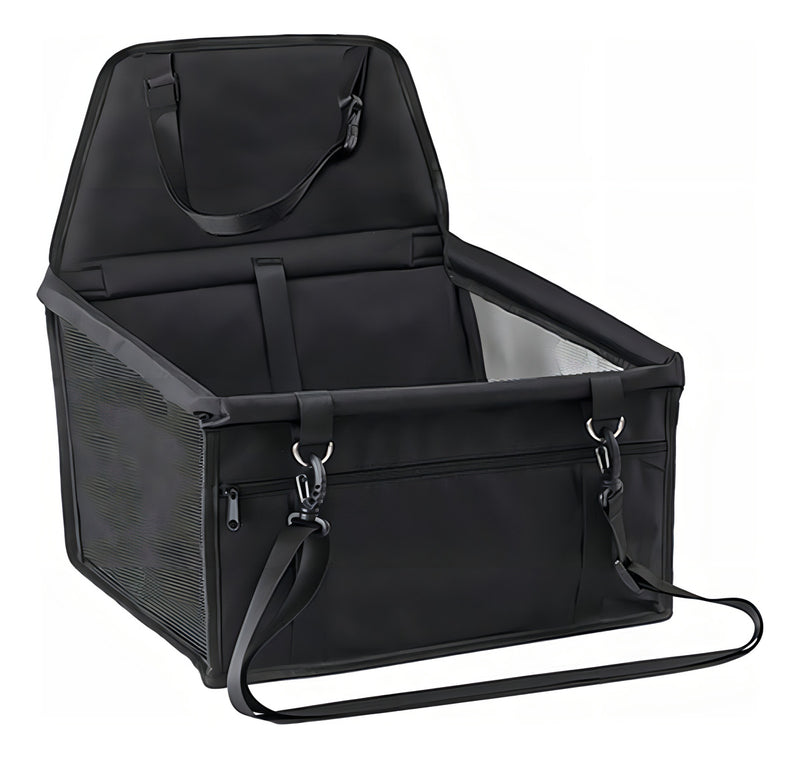 Cadeira Cadeirinha Assento De Pet Carro Transporte Cão Gato Cor Preto
