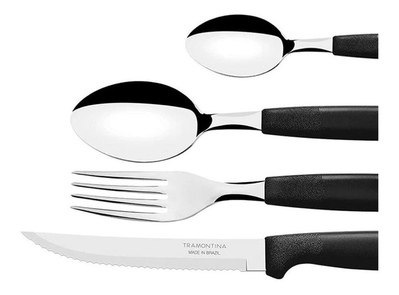 Faqueiro Tramontina Ipanema Inox 24 Pçs Serve Até 6 Pessoas Cor Branco