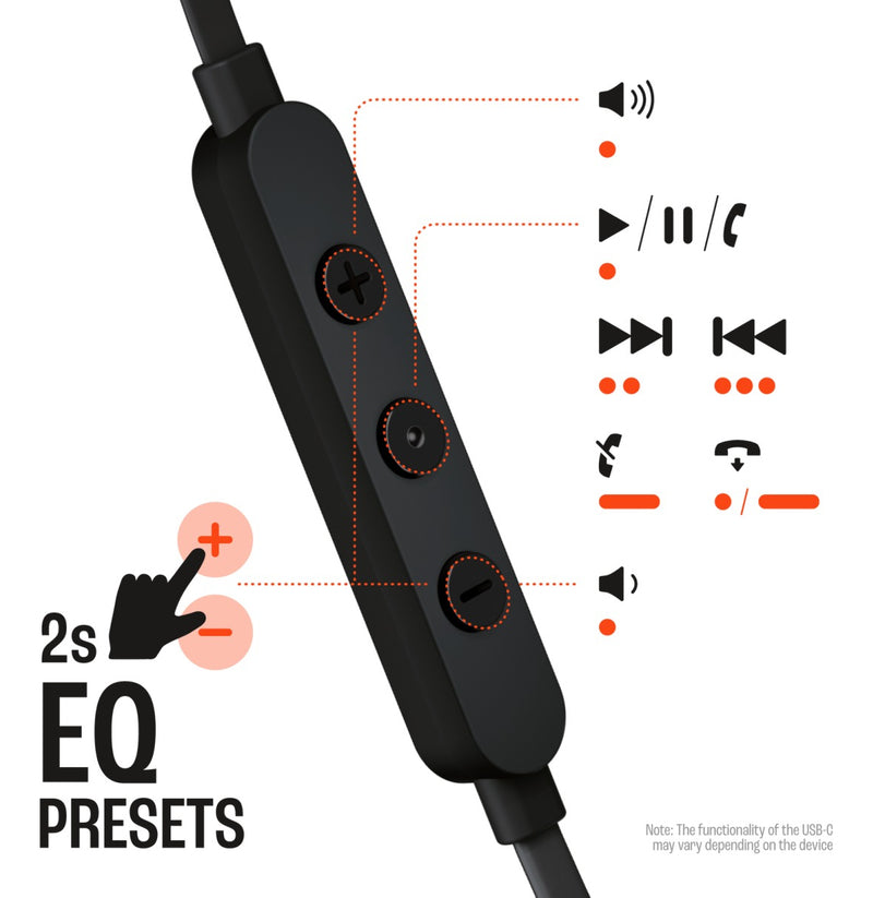 Fone de Ouvido Com Fio Tune 310C USB-C JBL - Preto