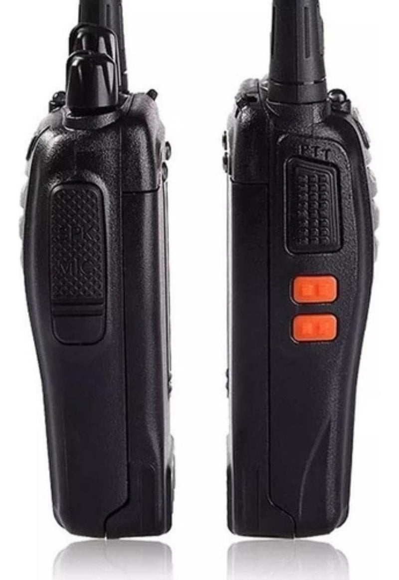 Kit 2 Radio Comunicador Walk Baofeng 777s Alcance 9km Bandas de freqüência UHF Cor Preto