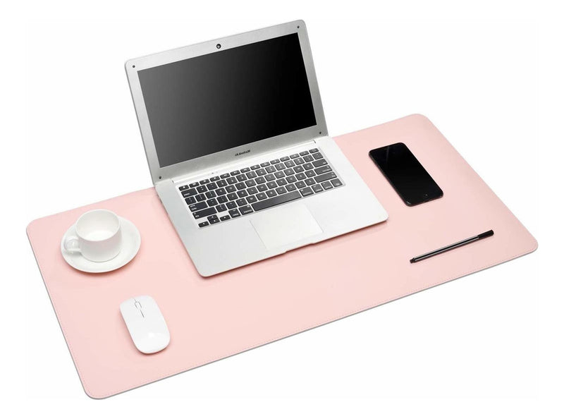 Mousepad Grande Preto 90x40 Deskpad Couro Antiderrapante Mesa Computador Notebook Eddias