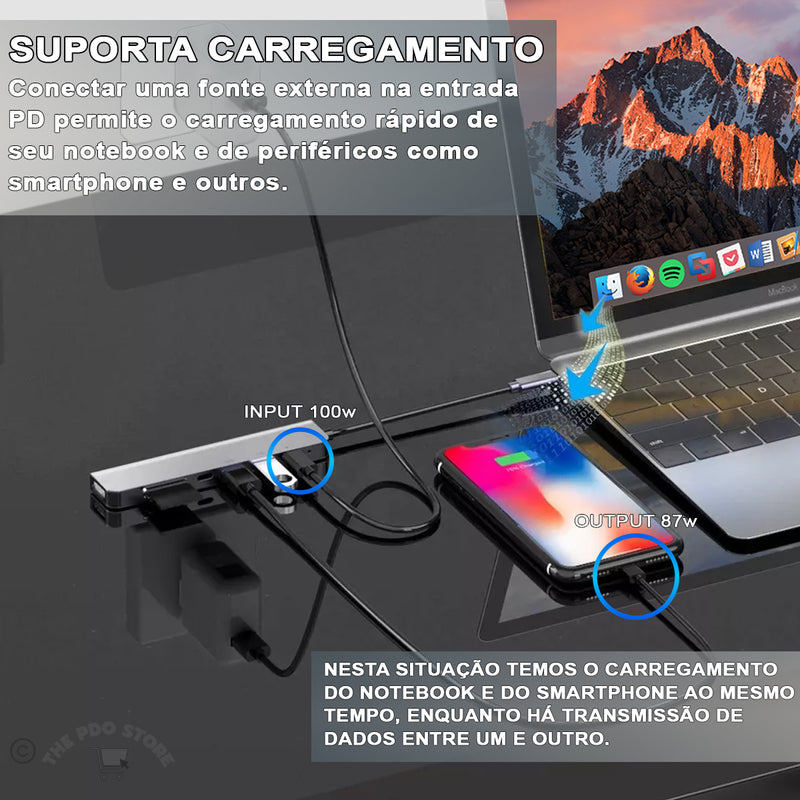 Hub Usb 8 Portas Usb 3.0 5 Gbps Extensor Adaptador Usb 3.0 Computador Pc Notebook Pdo Store