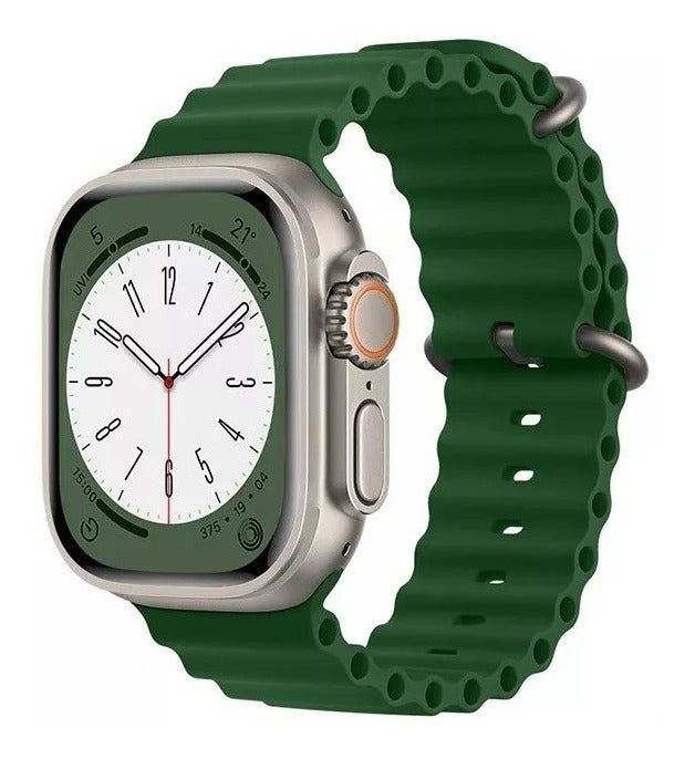 Pulseira Oceano Para Apple Watch Ultra 49mm Cor Rosa-claro