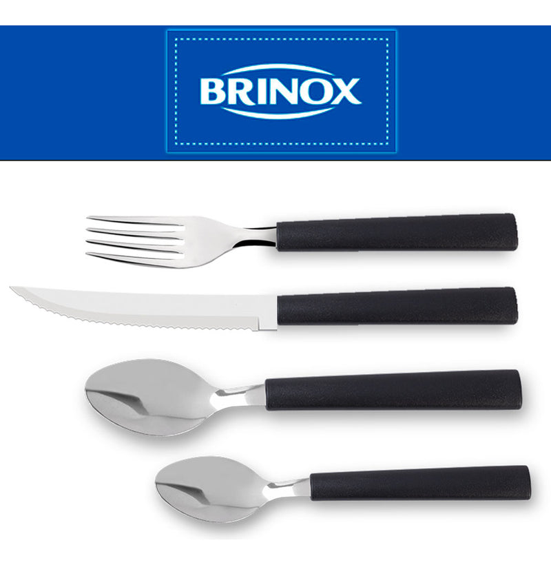 Jogo Talheres Em Aço Inox 24 Peças Riviera Brinox - Cores Cor Vermelho