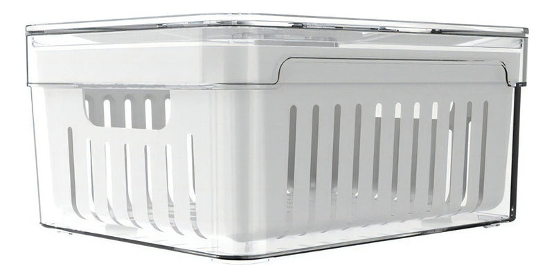 Organizador De Geladeira Ervas Frutas Legumes Clear Fresh Com Cesto 2,2l Ou OF 450