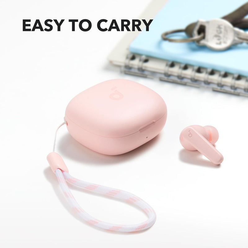 Fone de Ouvido Soundcore P20i Bluetooth 5.3 Grave Potente Drivers 10mm 30h Bateria Carregamento Rápido App Personalização De Som Via App IPX5 2 Mics IA para Chamadas Claras Case Compacto Cor Azul