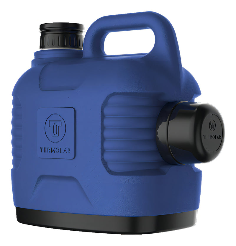 Garrafa térmica Super Thermo Thermolar de 5 litros com tampa primária preta