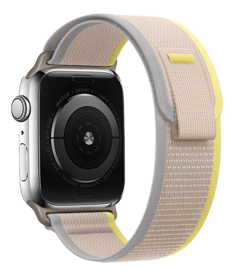 Pulseira Alpine para apple watch ultra 49mm/45mm/44mm/42mm de larguras feita em nylon/ elastano fivela (g-hook loop) cor preto comprimento total 21