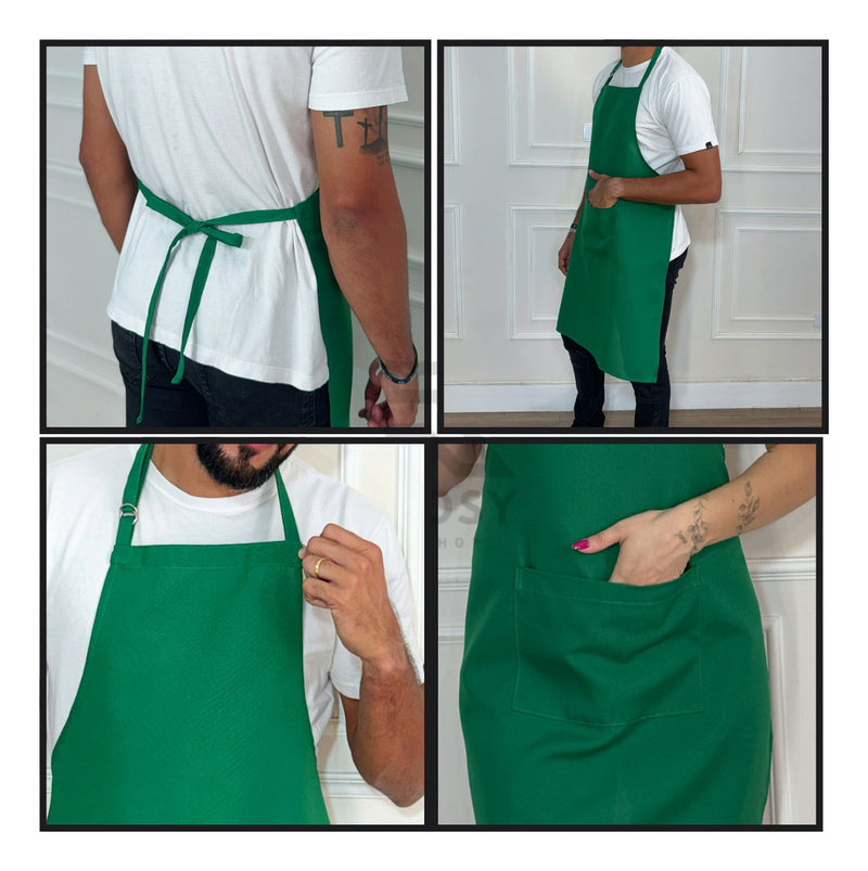 Kit 5 Avental Cozinha Garçom Oxford Restaurante Lachonete