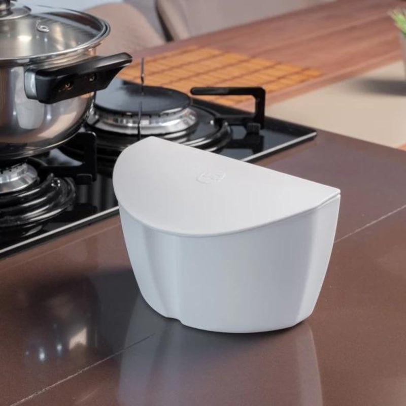 Saleiro De Cozinha Com Tampa Plástico 500ml Vermelho