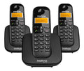 Telefone Sem fio Intelbras TS3113 Ramal/Identificador Preto