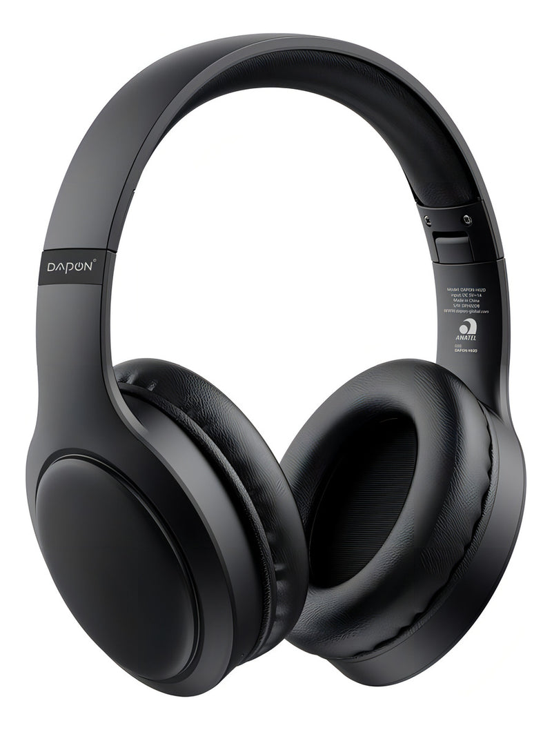 Fone De Ouvido Headphone Dapon H02d Bluetooth 5.1 Com Microfone Cor Preto