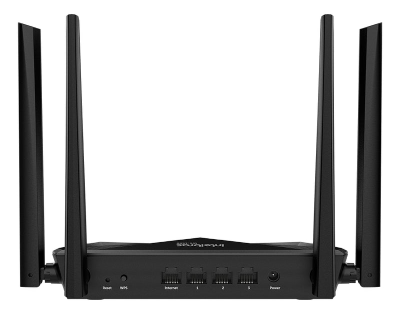 Roteador Wifi 6 Dual Band Mesh Gigabit 4 Antenas Intelbras W6-1500 Cor Preto