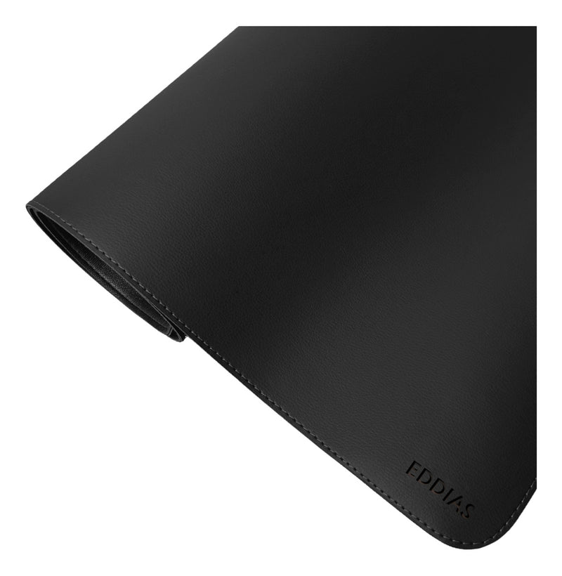 Mousepad Grande Preto 90x40 Deskpad Couro Antiderrapante Mesa Computador Notebook Eddias