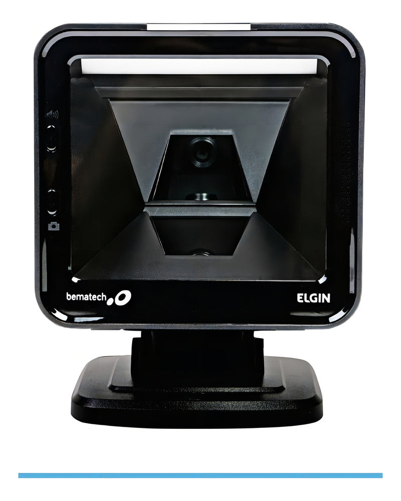 Leitor De Código De Barras Elgin El8600 1d 2d Usb Fixo Preto