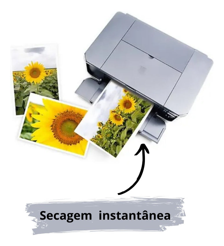 Masterprint A4 50 Folhas Papel Fotográfico 180g Brilho Cor Branco