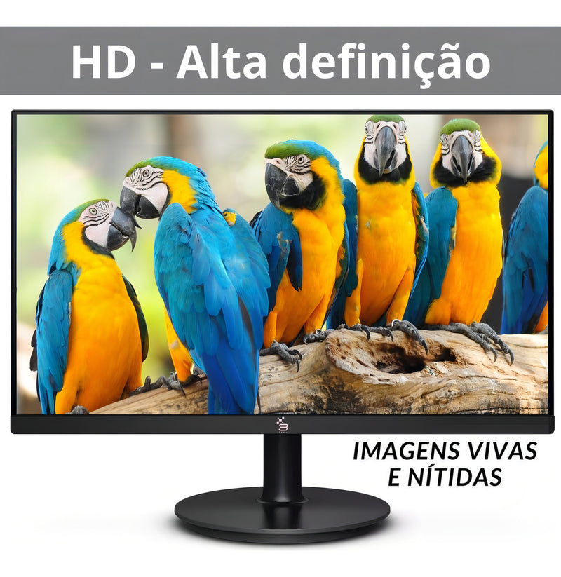 Monitor 19.5 Led 3green 75hz Hd Gamer 2ms Hdmi E Vga Vesa Cor Preto 110V/220V