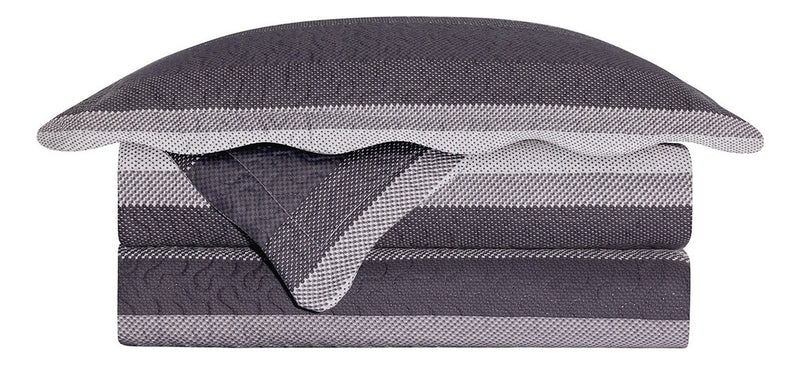 Kit Colcha 2 Peças Microfibra 160cm X 230cm Galáxia Cor Azul