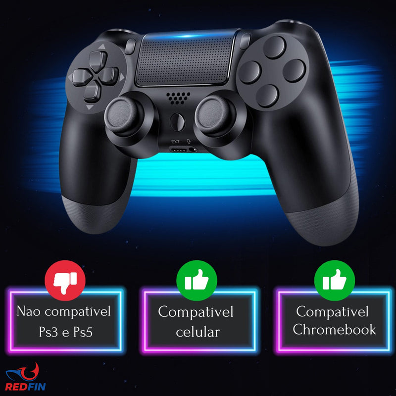 Controle compatível tv samsung pc p4 bluetooth pc gamer tv smart REDFIN
