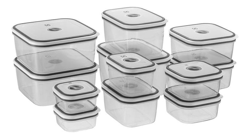 Kit Potes Herméticos Plásticos Cinza 12 Unidades Electrolux