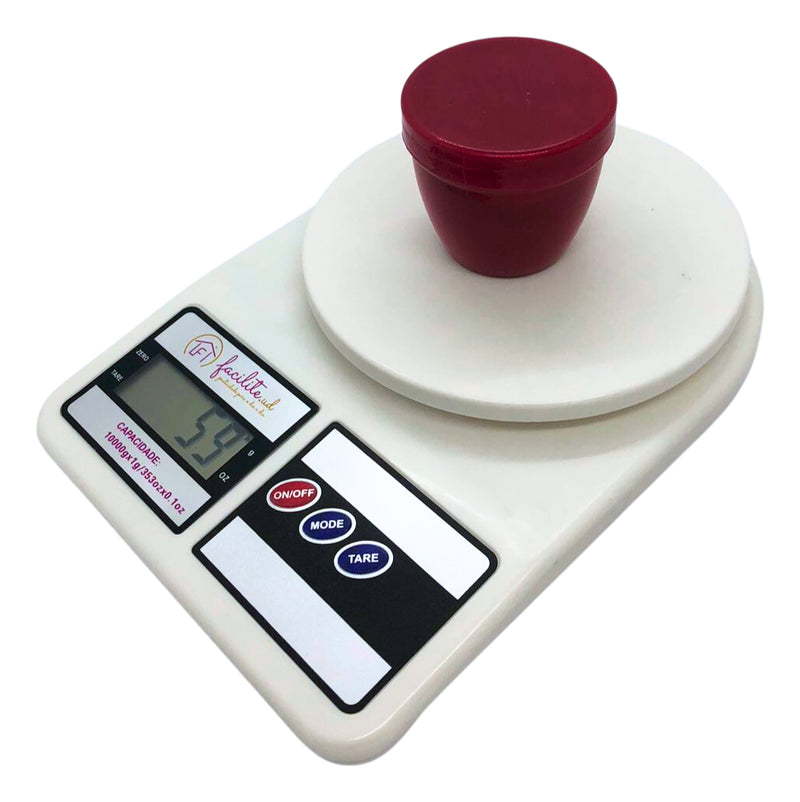 Balança Digital De Cozinha Electronic Sf-400 Pesa Até 10kg Capacidade máxima 10 g Cor Branco
