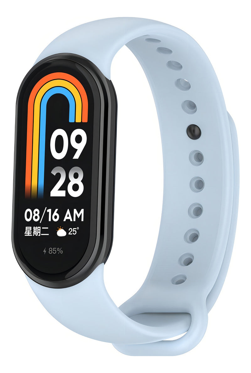 Pulseira Silicone Trava Metal Sport Compatível C/ Mi Band 8 Cor Vermelho