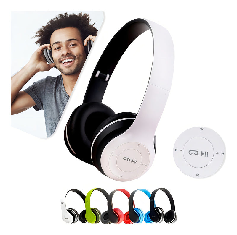 Fone De Ouvido Bluetooth Sem Fio Regulável Corrida Treino Academia Entrada P2 Mp3 Wireless Para Smartphone Pc Desktop