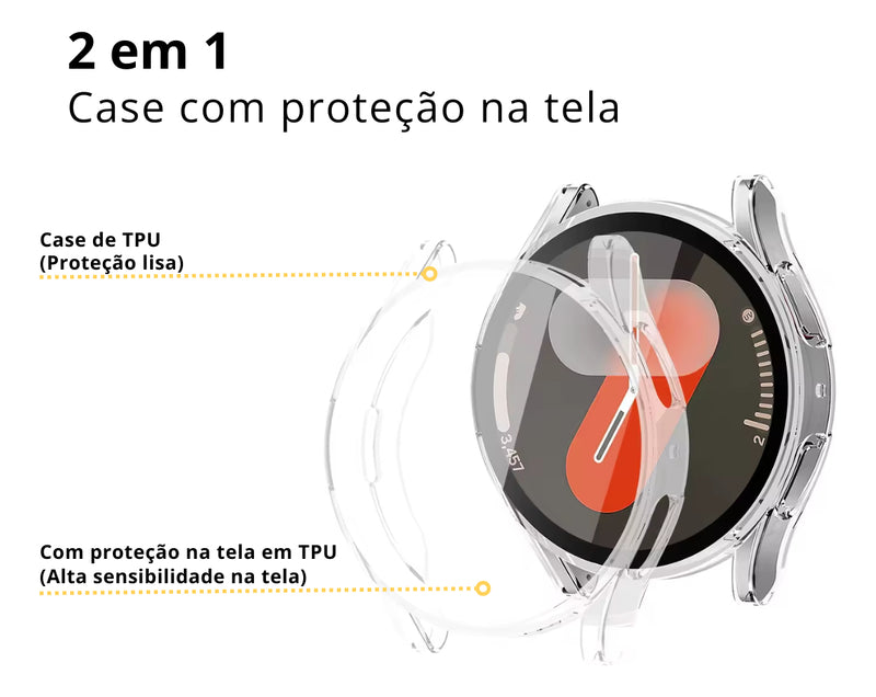 Capa Case Ultrafino Para Samsung Galaxy Watch 7 44mm E 40mm