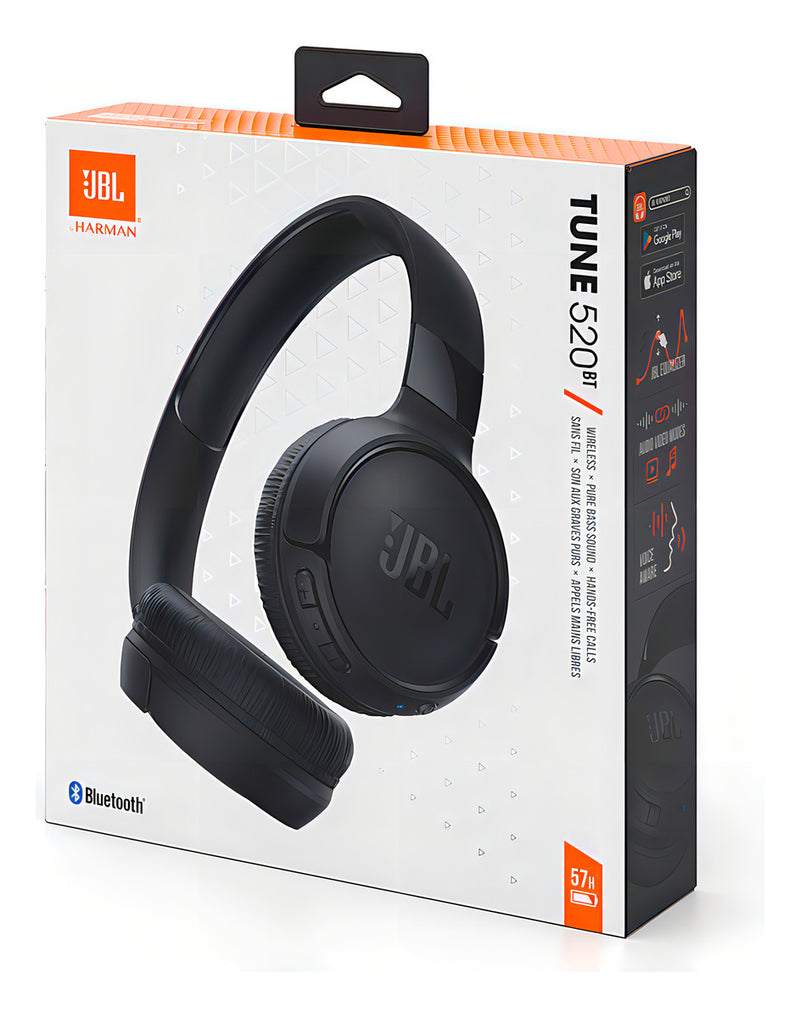 JBL Fone de Ouvido sem Fio Tune 520BT Dobrável Bateria 57h