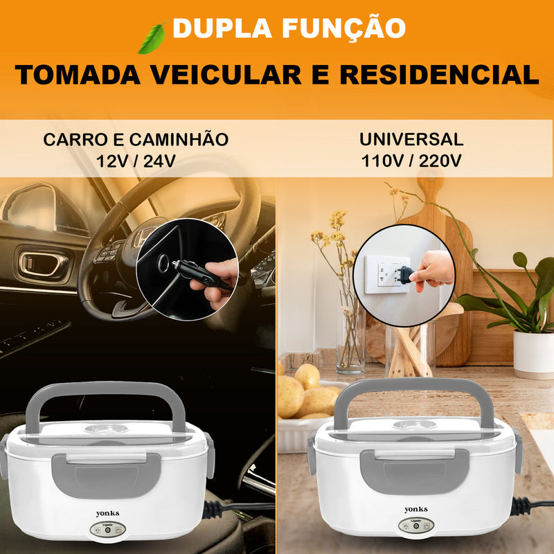 Marmita Elétrica Yonks Bivolt Carro/casa 12v/24v E 110v/220v