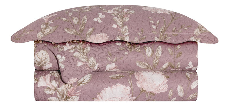 Kit Cobre Leito Colcha Queen Patchwork Evolution Dupla Face 3 pçs Camesa