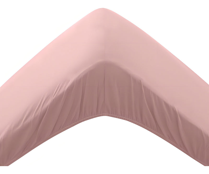 Lençol De Malha Fio Penteado Zelo Com Elástico King - Blush Desenho Do Tecido Liso