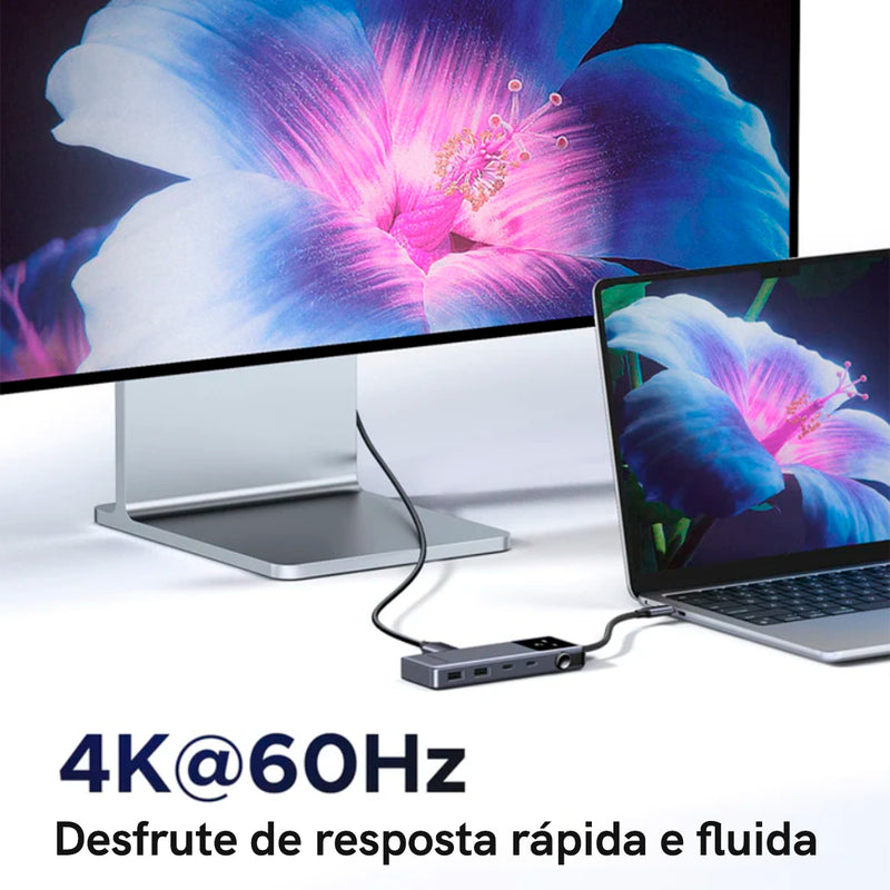 Hub Uno 6 Em 1 Ugreen 3x Tipo-c 2x Usb Hdmi 10gbps 4k@60hz