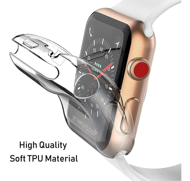 Case Capa Silicone 360º Protetor Para Apple Watch Series