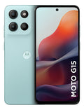 Smartphone Motorola Moto G15 - 128gb 12gb (4gb Ram+8gb Ram Boost) E Camera 50mp Com Ai E Night Vision Bateria De 5200 Mah Tela Fhd+ 6.7 Com Superbrilho Nfc Azul Claro