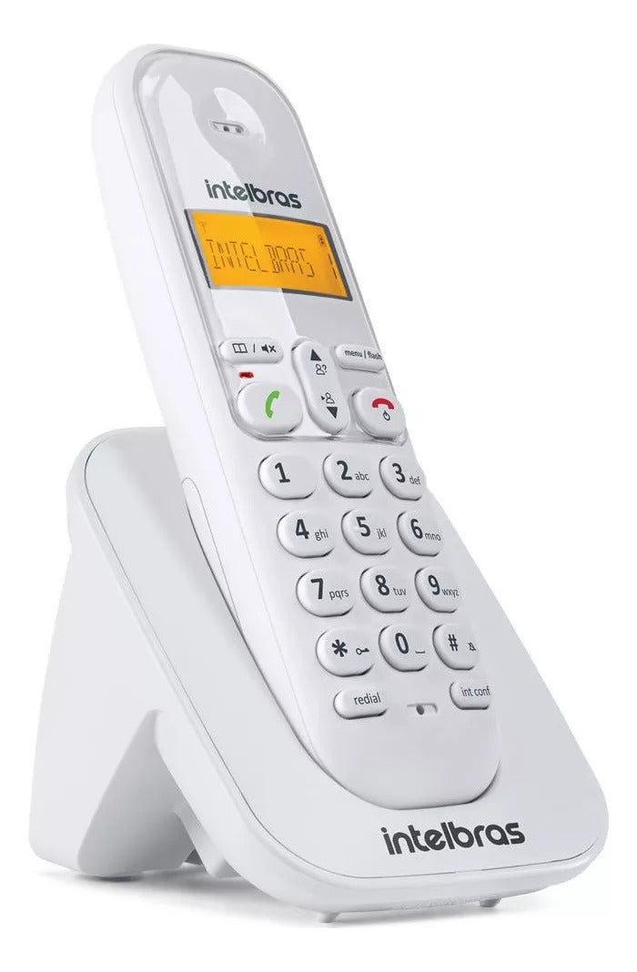 2 Telefones Sem Fio Intelbras Ts3112 Com Identificador Ramal Cor Preto