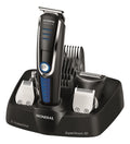Barbeador Elétrico Maquina Barbear Aparelho Barba 3em1 Cor Preto/azul