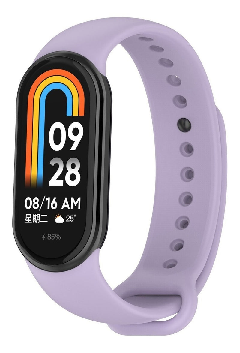 Pulseira Silicone Trava Metal Sport Compatível C/ Mi Band 8 Cor Vermelho