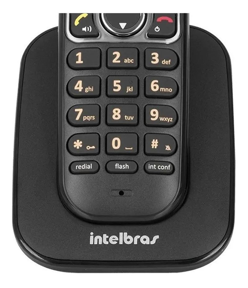 Telefone Ts 5120 Sem Fio Intelbras Preto
