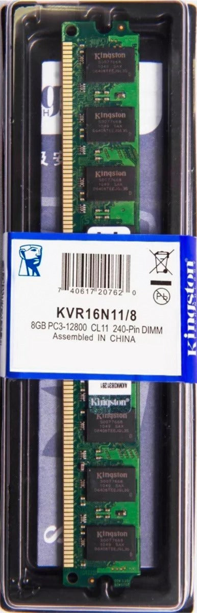 Memória RAM Kingston 8GB Ddr3 1600mhz Pc3 12800 KVR16N11/8 PC