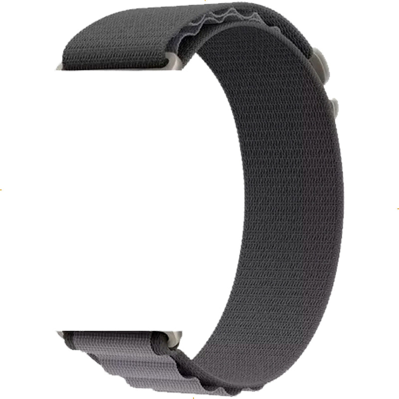 Pulseira Loop Para Watch Apple Ultra Alpine Alpinista Nylon Cor Laranja/Preto - 42mm 44mm 45mm 49mm