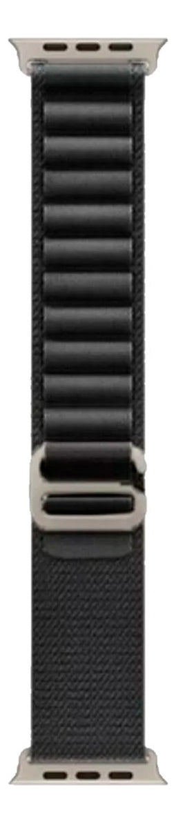Pulseira Loop Para Watch Apple Ultra Alpine Alpinista Nylon Cor Laranja/Preto - 42mm 44mm 45mm 49mm