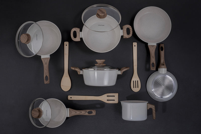 Conjunto de Panelas Indução Style Cook 10 Peças Grafito - Mimo Style